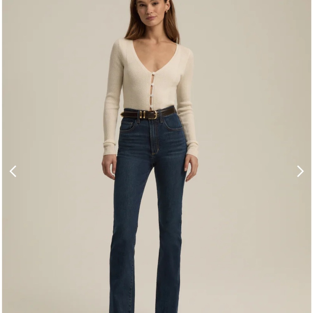 Favorite Daughter Valentina Super Hi Rise Mini Boot in Woodside Wash